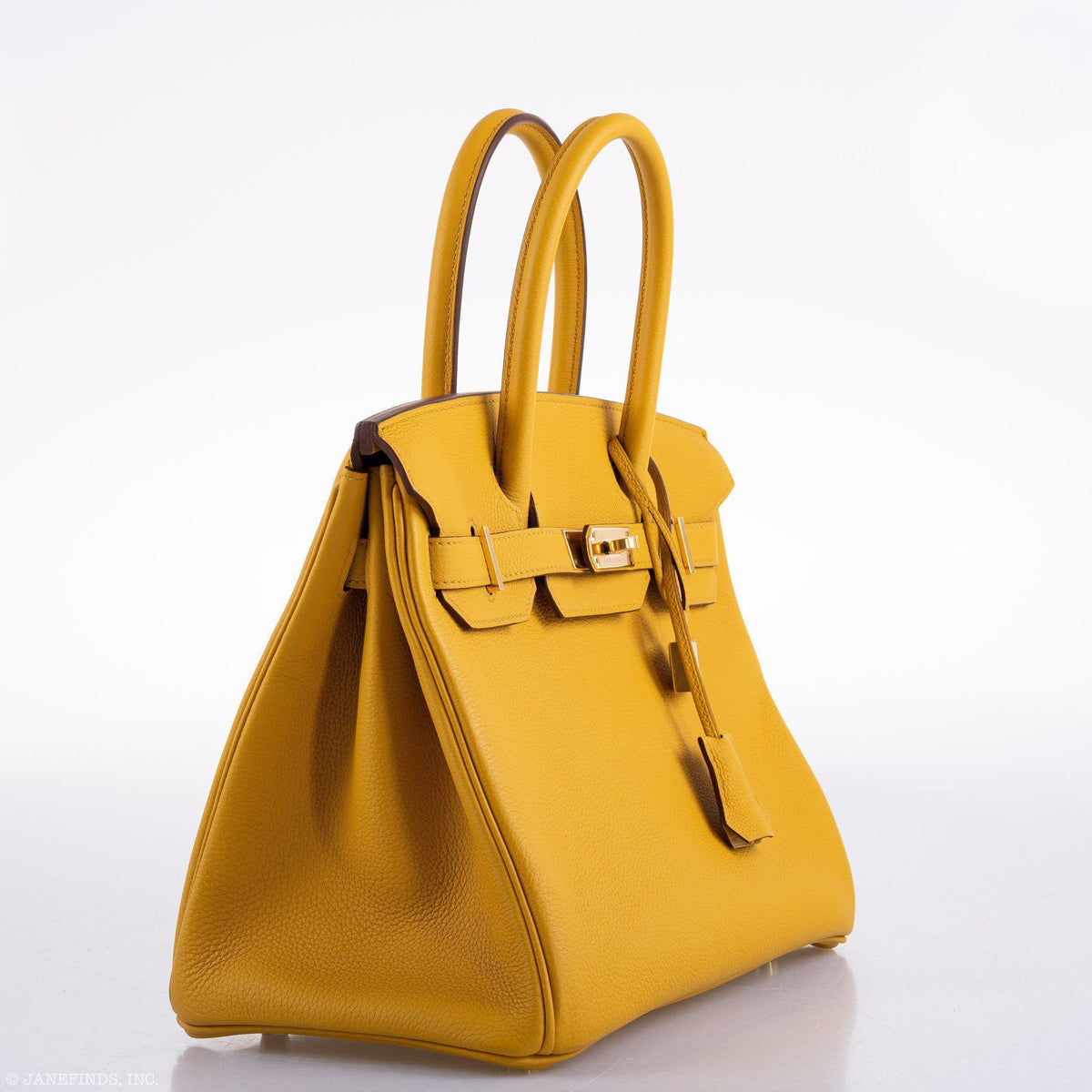 Hermes Birkin 30 Jaune Ambre Togo Gold Hardware - 2018, C - hardware detail