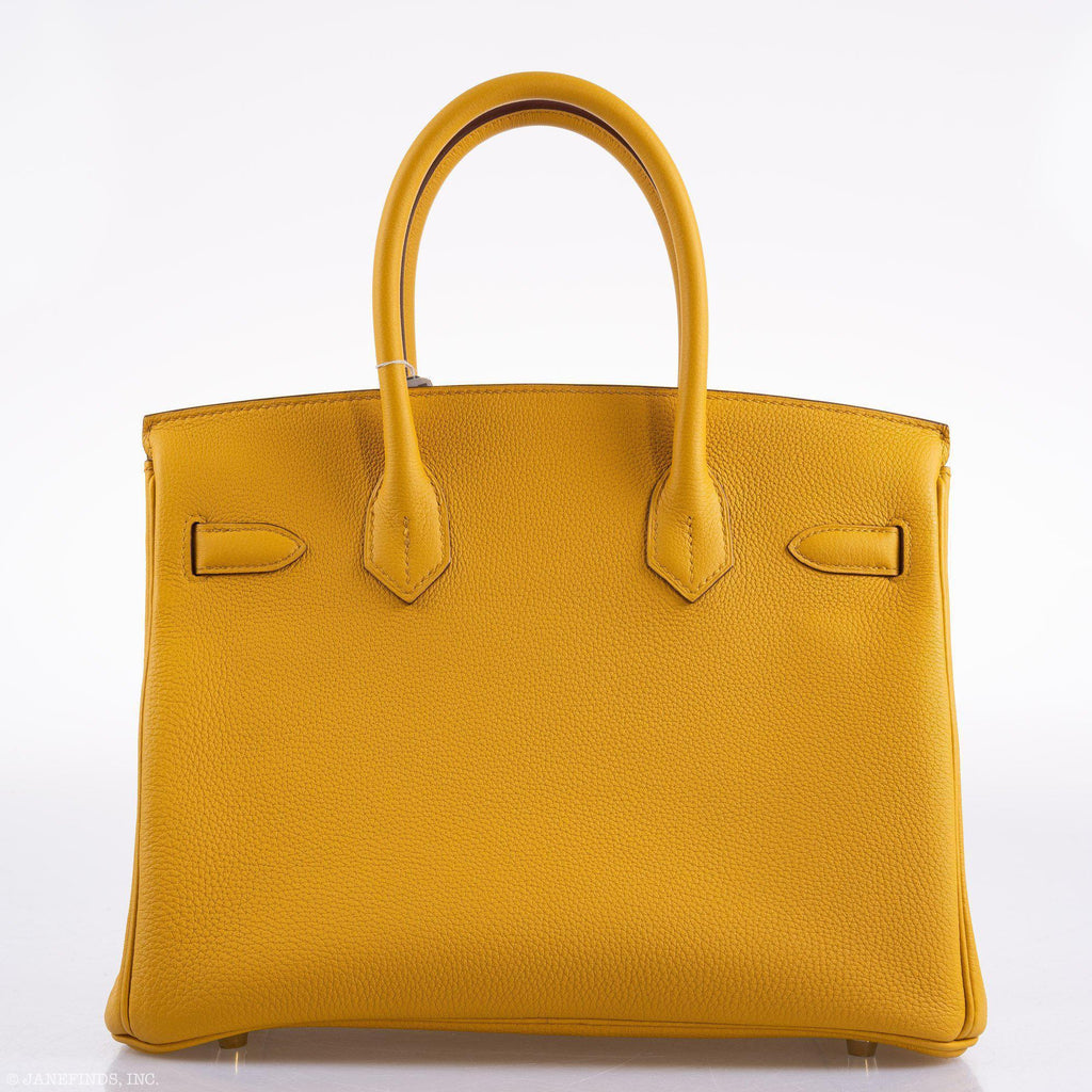Hermes Birkin 30 Jaune Ambre Togo Gold Hardware - 2018, C - hardware detail
