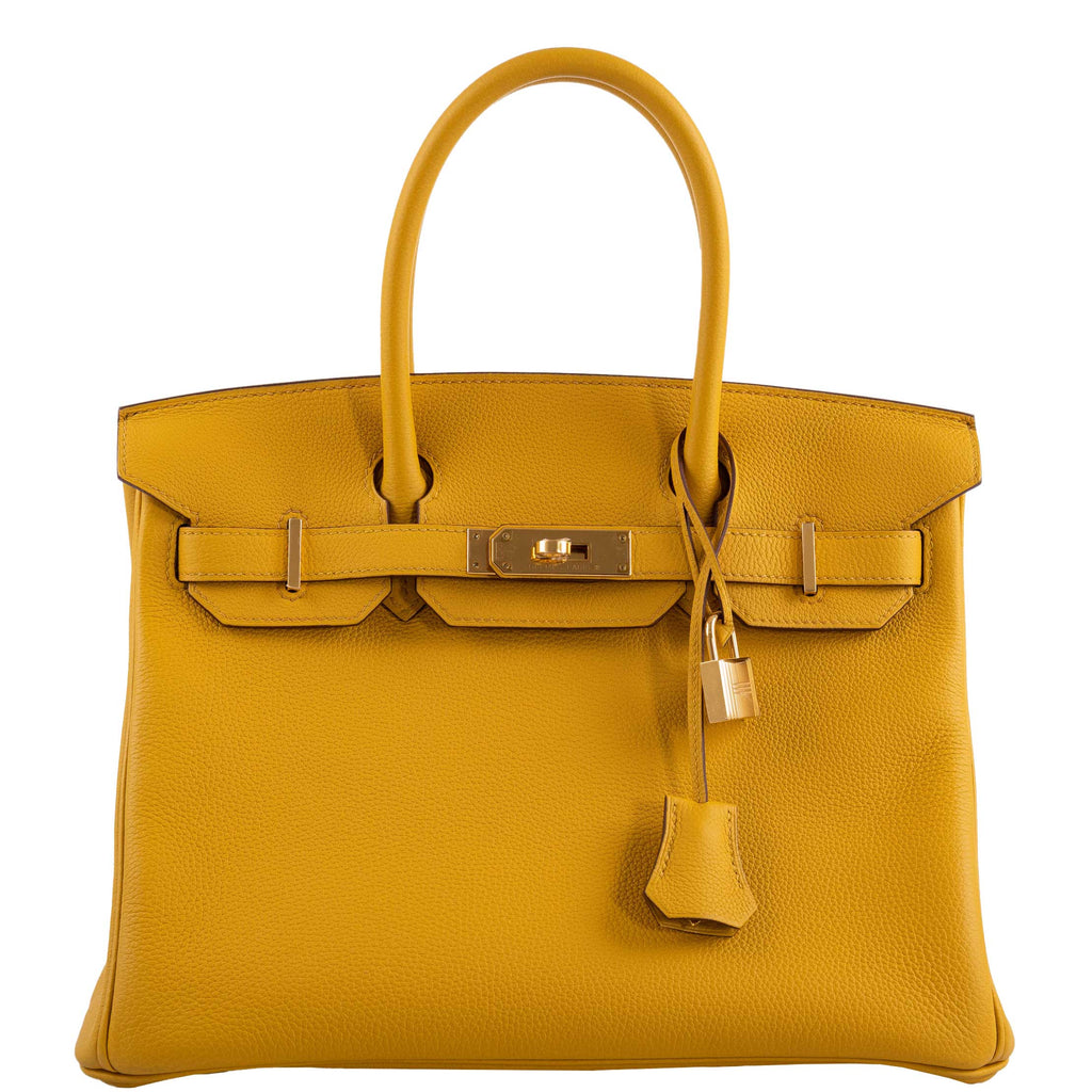 Hermes Birkin 30 Jaune Ambre Togo Gold Hardware - 2018, C - hardware detail