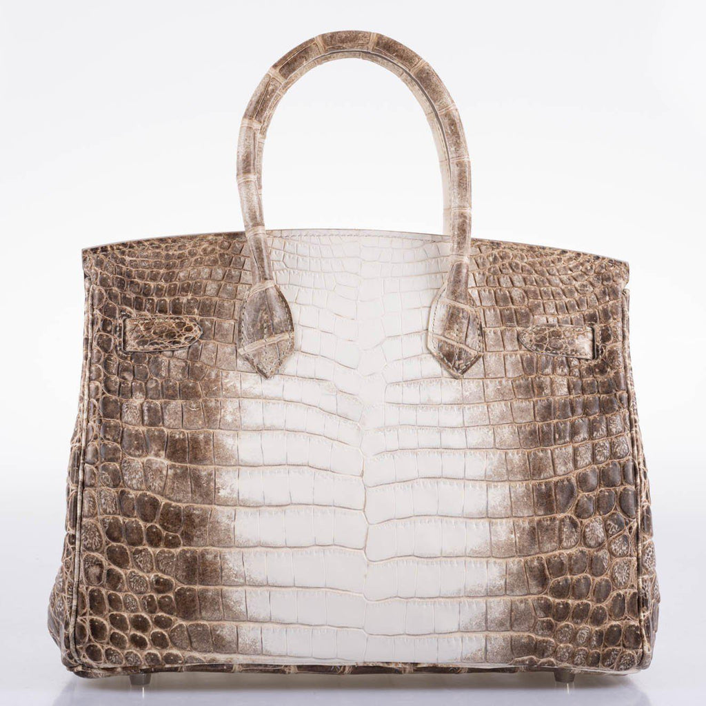 Hermes Birkin 30 Matte Himalayan Niloticus Crocodile Palladium Hardware 2010 N Square
