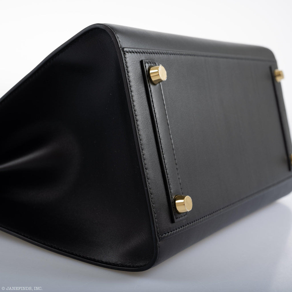 Hermes Birkin 30 Sellier Black Veau Monsieur Leather Gold Hardware - 2020, Y - hardware detail