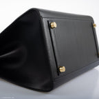 Hermes Birkin 30 Sellier Black Veau Monsieur Leather Gold Hardware - 2020, Y - hardware detail