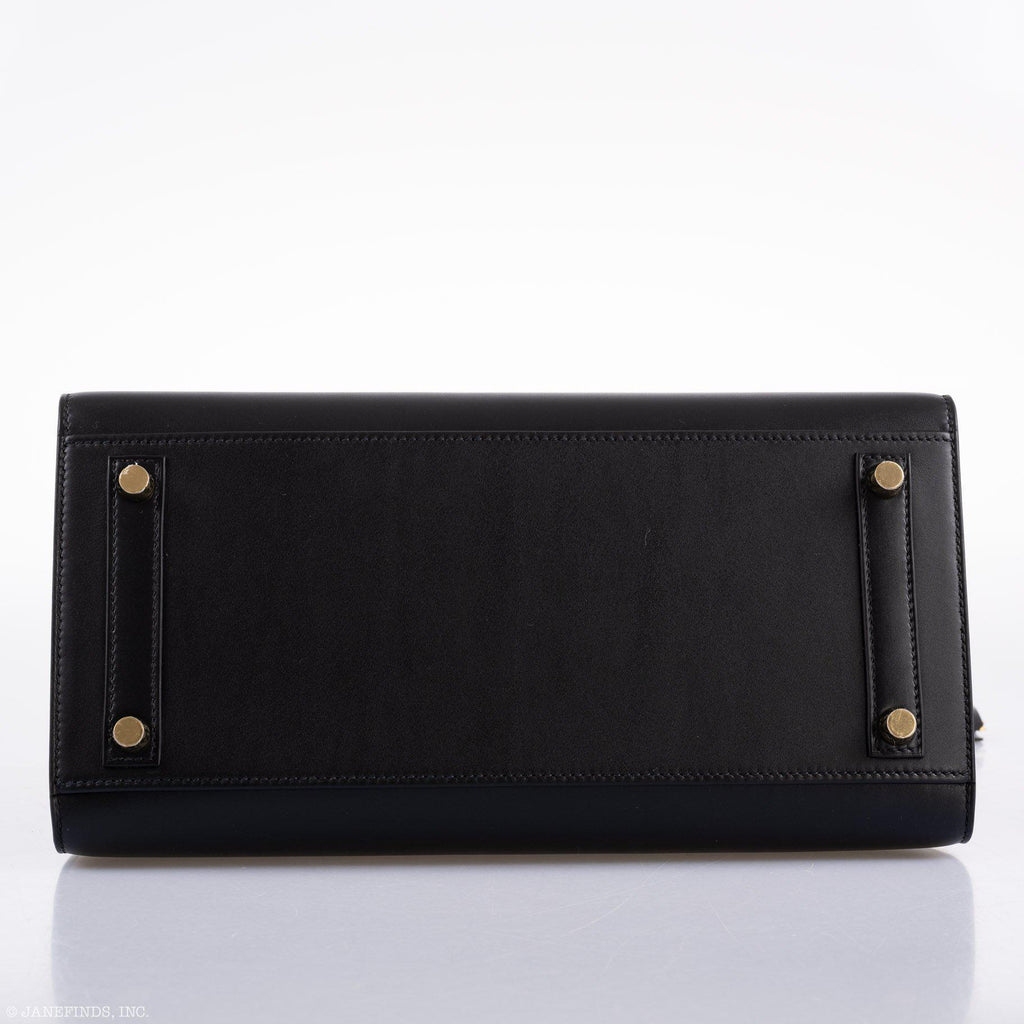 Hermes Birkin 30 Sellier Black Veau Monsieur Leather Gold Hardware - 2020, Y - hardware detail