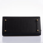 Hermes Birkin 30 Sellier Black Veau Monsieur Leather Gold Hardware - 2020, Y - hardware detail