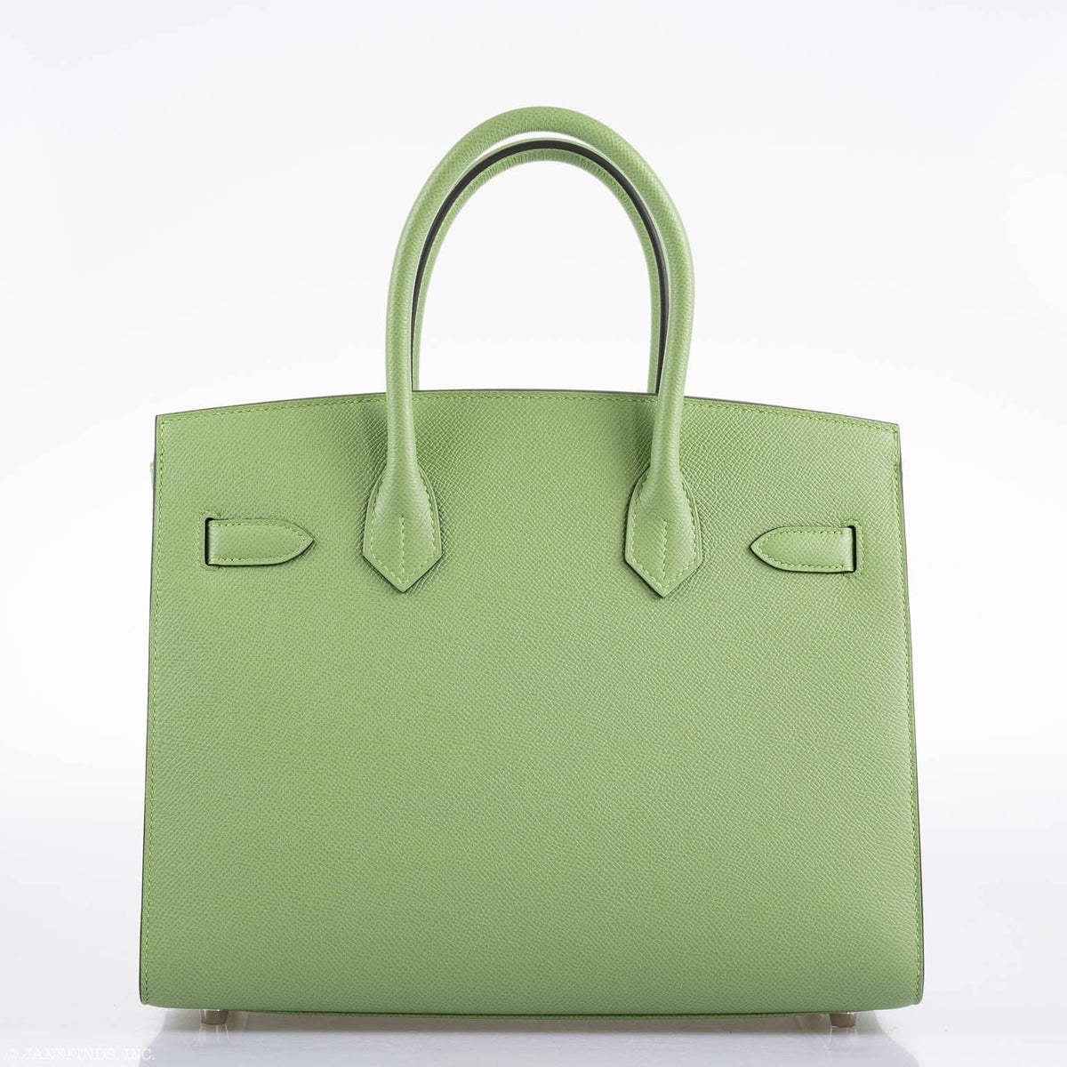 Hermes Birkin 30 Sellier Vert Criquet Madame Grain Palladium Hardware - 2020, Y - hardware detail