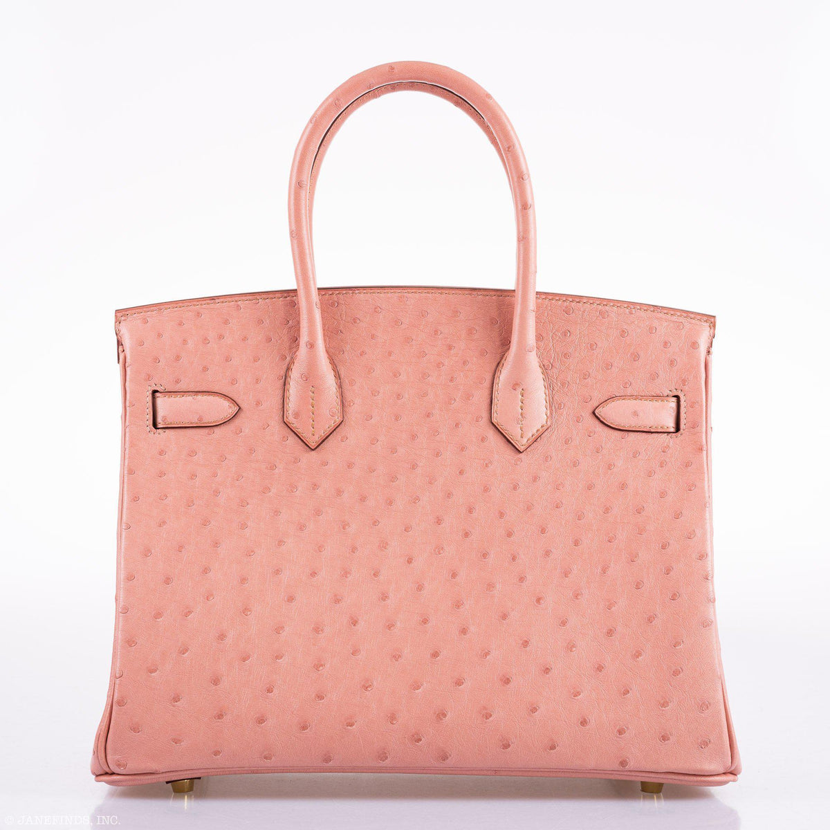 Hermes Birkin 30 Terre Cuite Ostrich Gold Hardware - 2020, Y - hardware detail