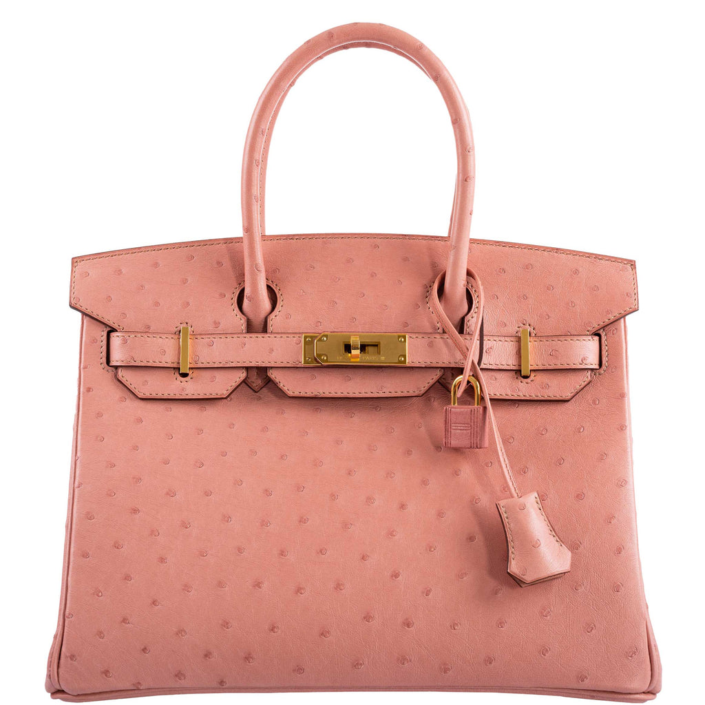 Hermes Birkin 30 Terre Cuite Ostrich Gold Hardware - 2020, Y - hardware detail