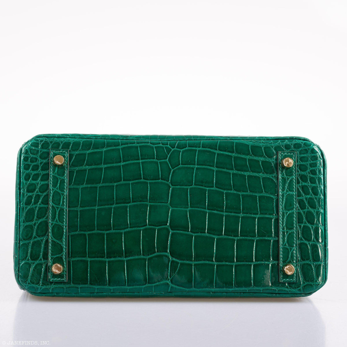 Hermes Birkin 30 Vert Emerald Niloticus Crocodile Gold Hardware - 2019, D - hardware detail