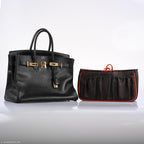 Hermes Birkin 35 Black Ardenne Gold Hardware - C Square - hardware detail