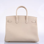 Hermes Birkin 35 Craie Epsom Gold Hardware - 2015, T - hardware detail