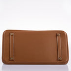 Hermes Birkin 35 Gold Togo Gold Hardware - Square O - hardware detail