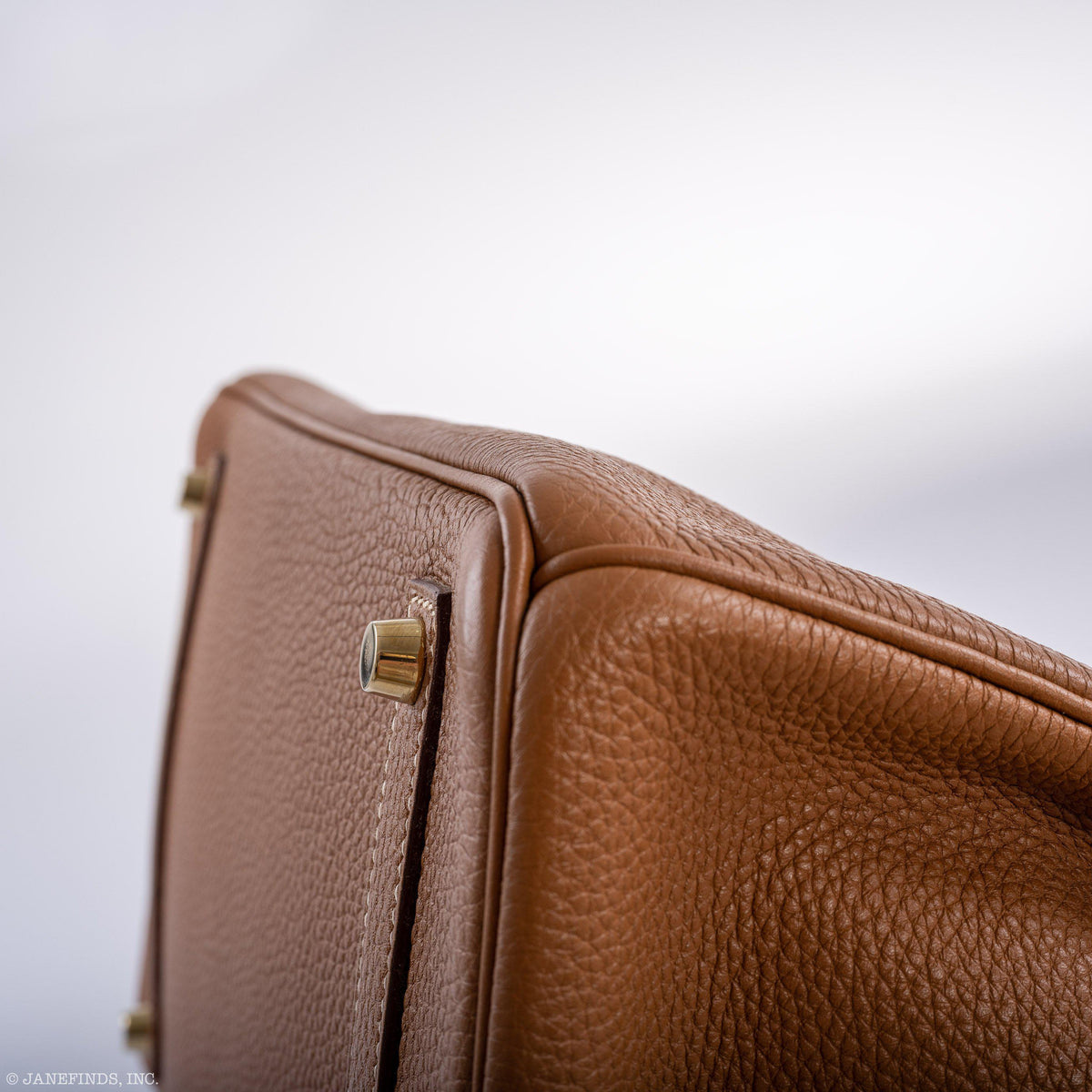 Hermes Birkin 35 Gold Togo Gold Hardware - Square O - hardware detail