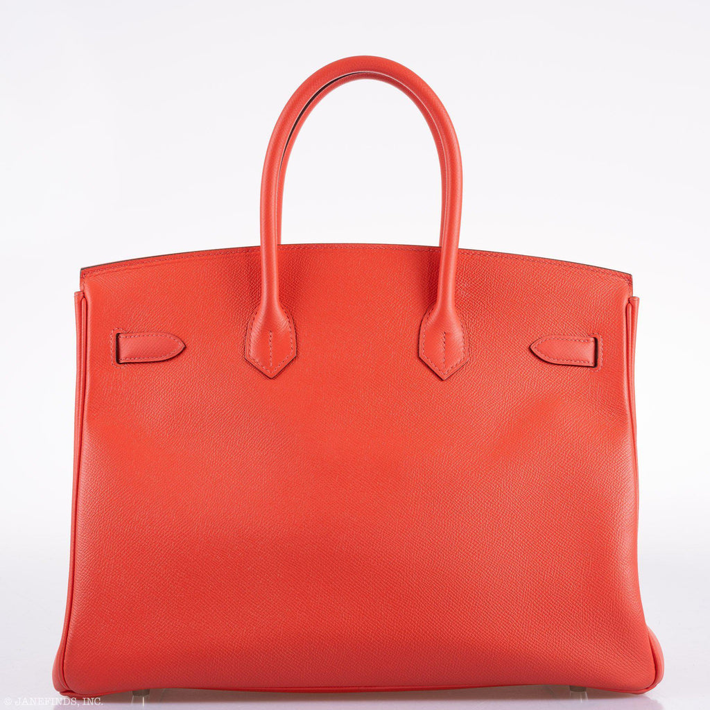 Hermes Birkin 35 Rose Jaipur Epsom Palladium Hardware - 2015, T - hardware detail
