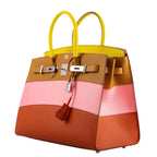 Hermes Birkin 35 Sellier Sunrise Rainbow Epsom Leather Bag with Palladium-Tone Hardware bag, product image 7; color, leather and hardware details as shown