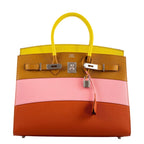 Hermes Birkin 35 Sellier Sunrise Rainbow Epsom Leather Bag with Palladium-Tone Hardware bag, product image 9; color, leather and hardware details as shown