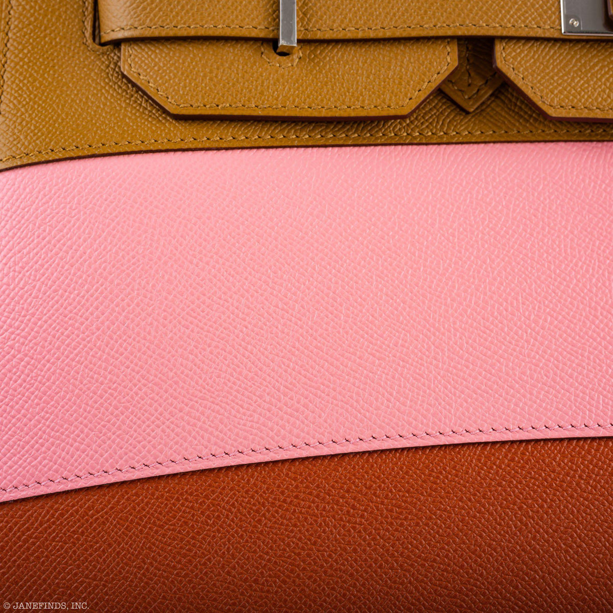 Hermes Birkin 35 Sellier Sunrise Rainbow Epsom Leather Bag with Palladium-Tone Hardware bag, product image 3; color, leather and hardware details as shown