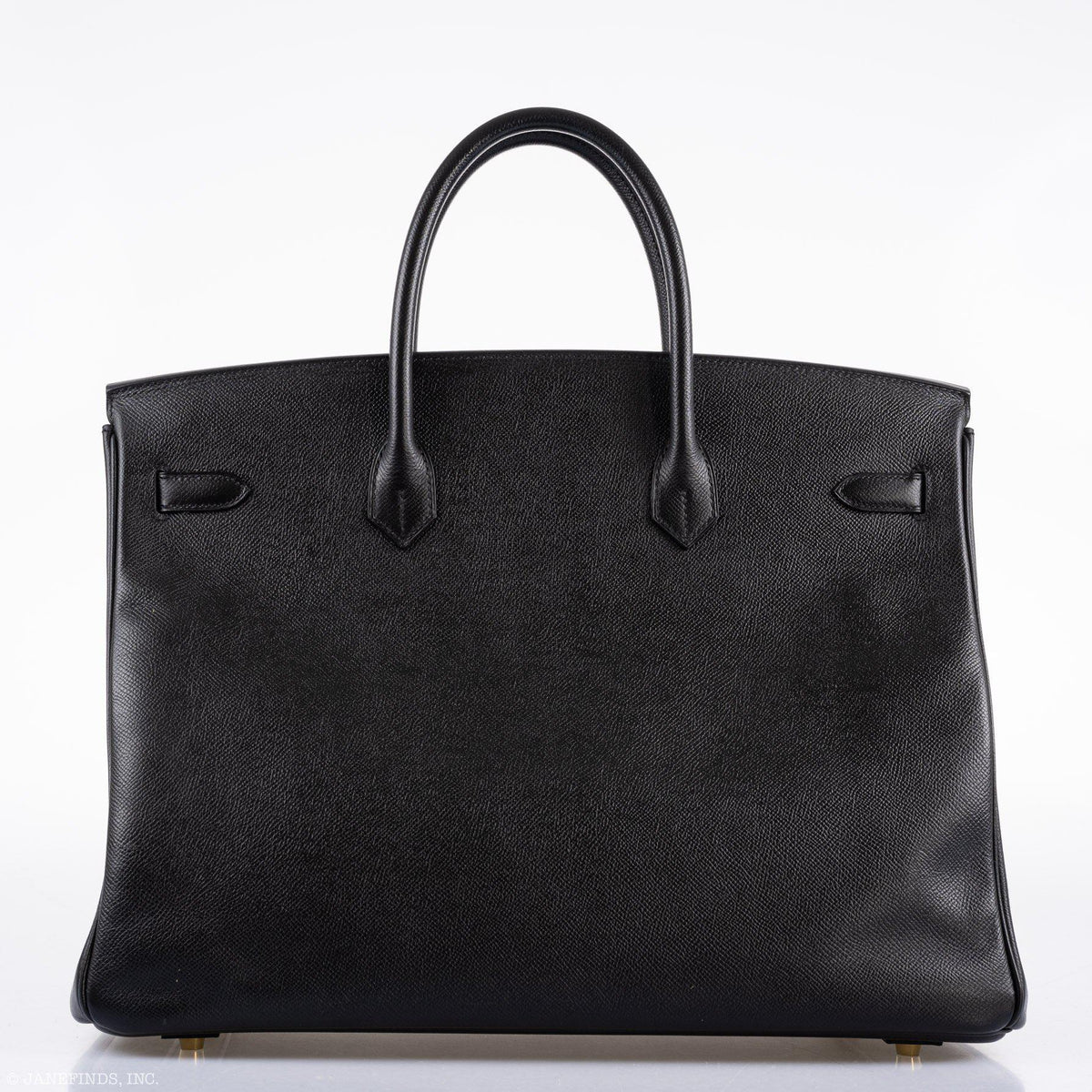 Hermes Birkin 40 Black Epsom Leather Gold Hardware - 2011, Square O - hardware detail