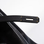 Hermes Birkin 40 Black Epsom Leather Gold Hardware - 2011, Square O - hardware detail