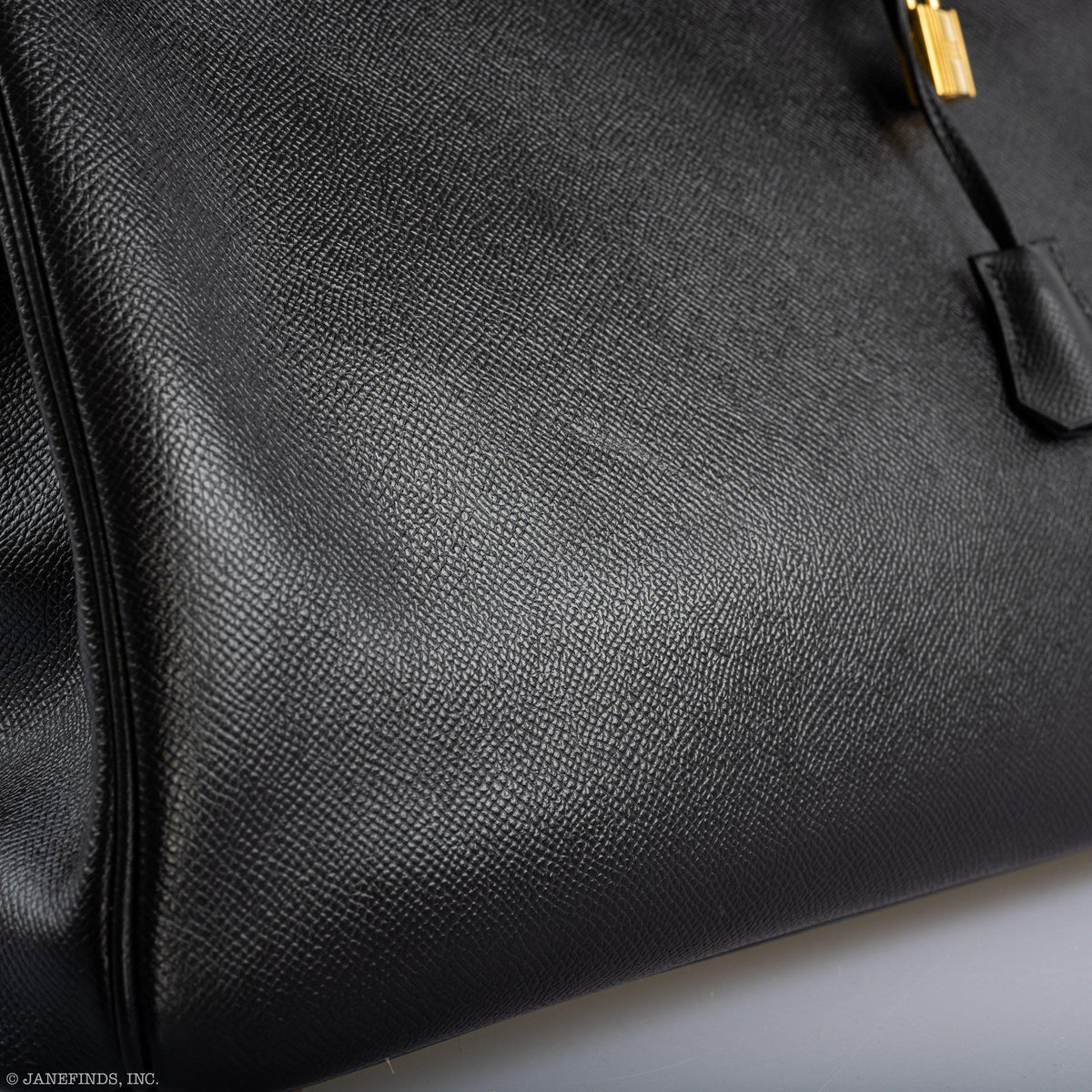 Hermes Birkin 40 Black Epsom Leather Gold Hardware - 2011, Square O - hardware detail