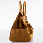 Hermes Birkin Cargo 35 Sesame Swift & Canvas Palladium Hardware - 2020, Y - hardware detail