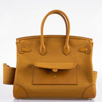 Hermes Birkin Cargo 35 Sesame Swift & Canvas Palladium Hardware - 2020, Y - hardware detail
