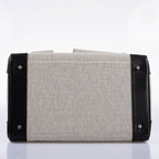Hermes Cargo HAC Birkin 40 Black Box Toile Palladium Hardware 2021 Z