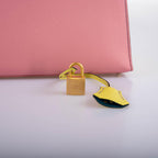 Hermes Kelly 28 Sellier HSS in Rose Confetti, Lime and Blue Aztec Chèvre leather with brushed gold-tone hardware, product photo 6
