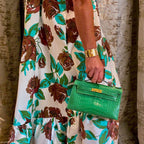 Hermes Kelly Pochette Cactus Alligator, side view