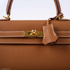 Hermes Kelly 25 Retourne Gold Togo Gold Hardware