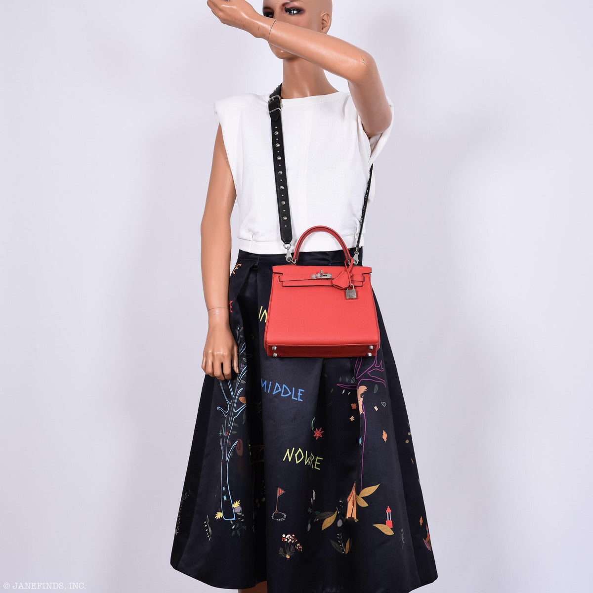 Hermes Kelly 25 Retourne Rouge Pivoine Togo