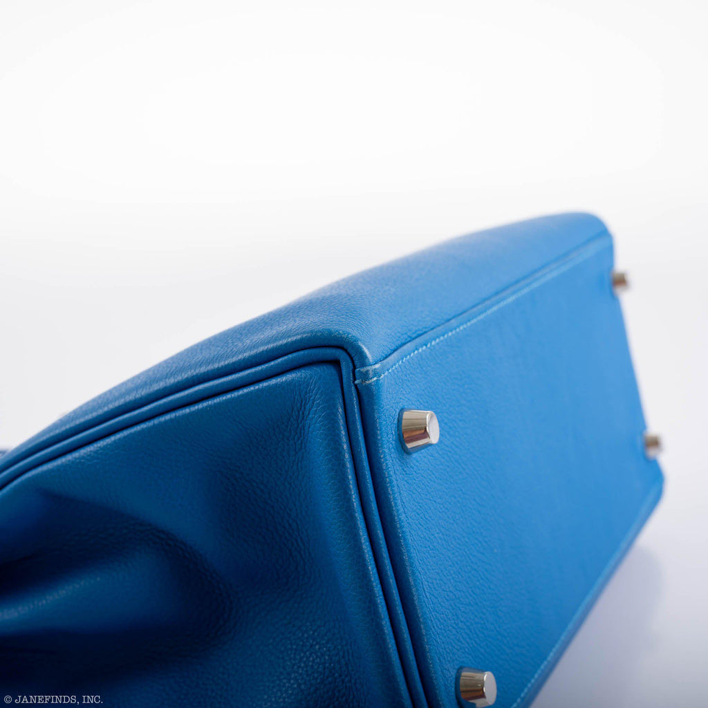 Hermes Kelly 28 Retourne Blue Hydra, product detail view 9