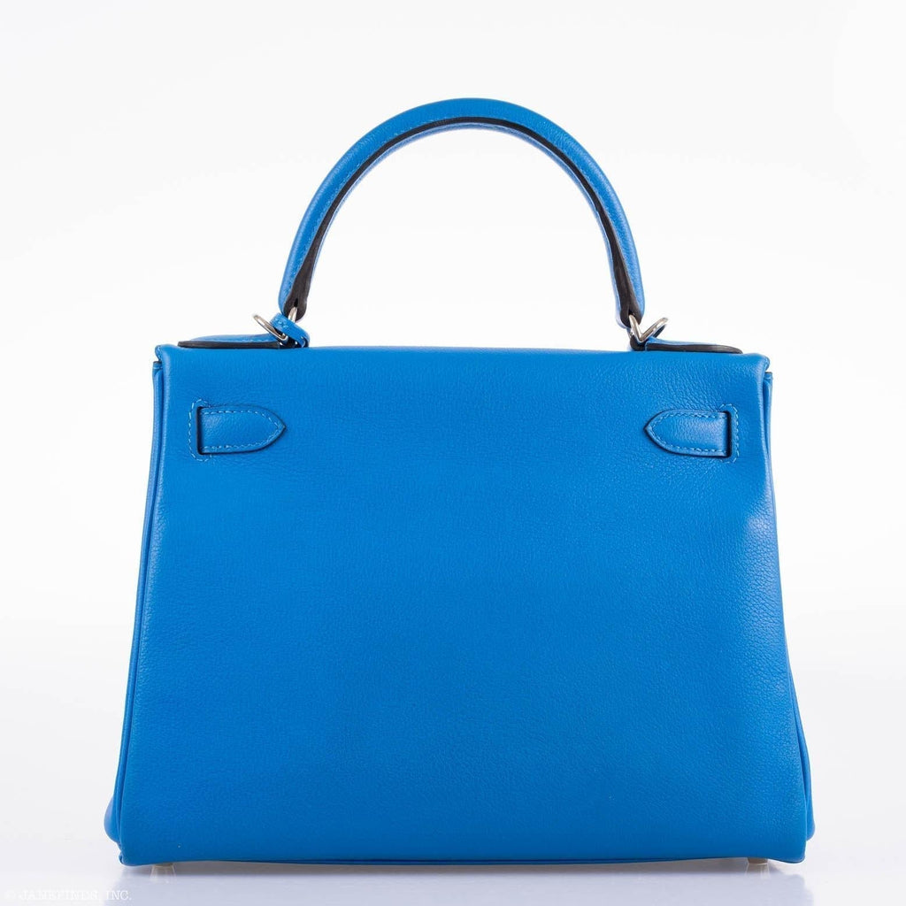 Hermes Kelly 28 Retourne Blue Hydra, product detail view 11