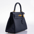 Hermes Kelly 25 Sellier Bleu Brume Epsom