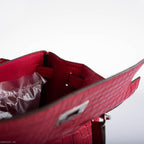 Hermes Kelly 28 Retourne Rose Extreme Matte Alligator, product detail view 9