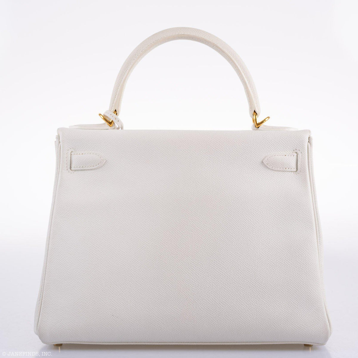 Hermes Kelly 28 Retourne White Epsom, product detail view 6
