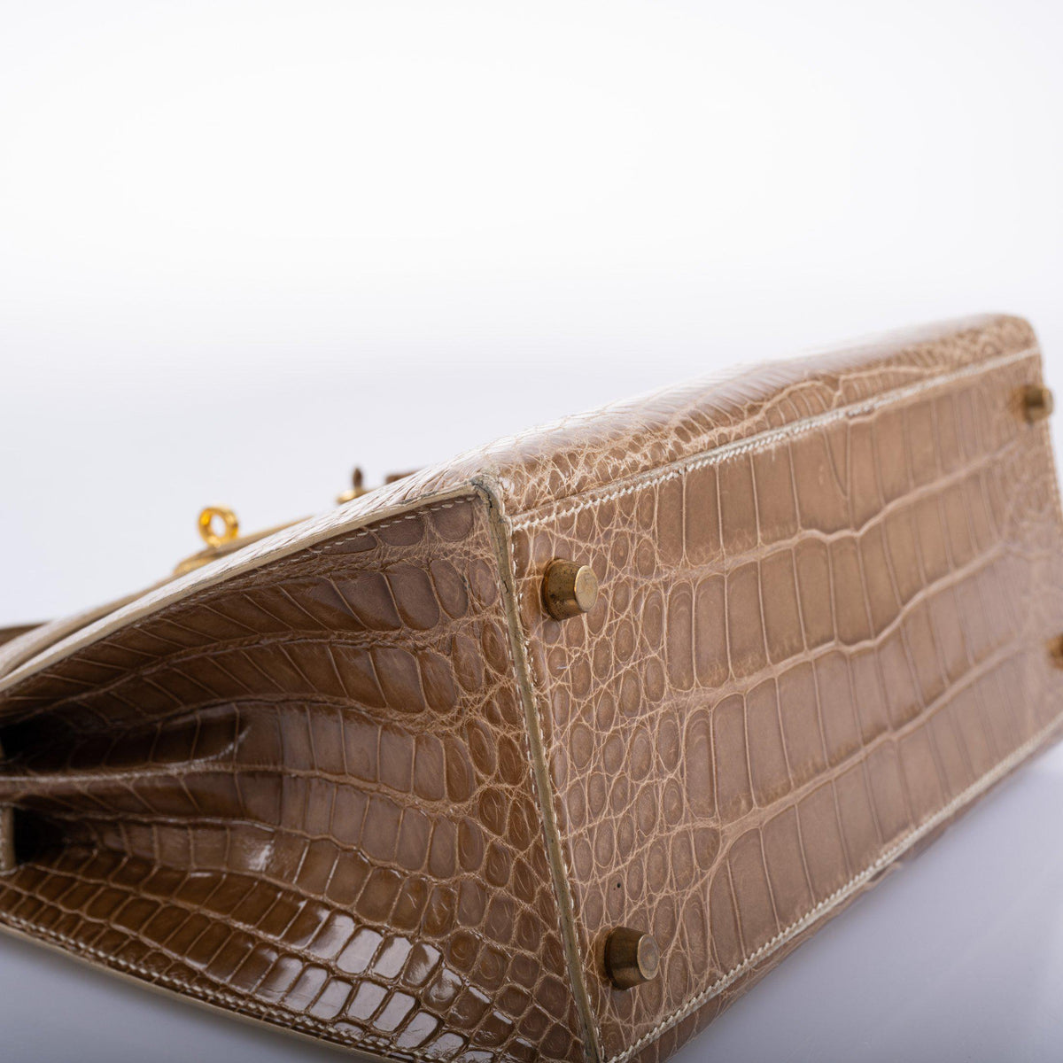 Hermes Kelly 28 Sellier Ficelle Alligator, product detail view 10