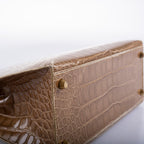 Hermes Kelly 28 Sellier Ficelle Alligator, product detail view 13