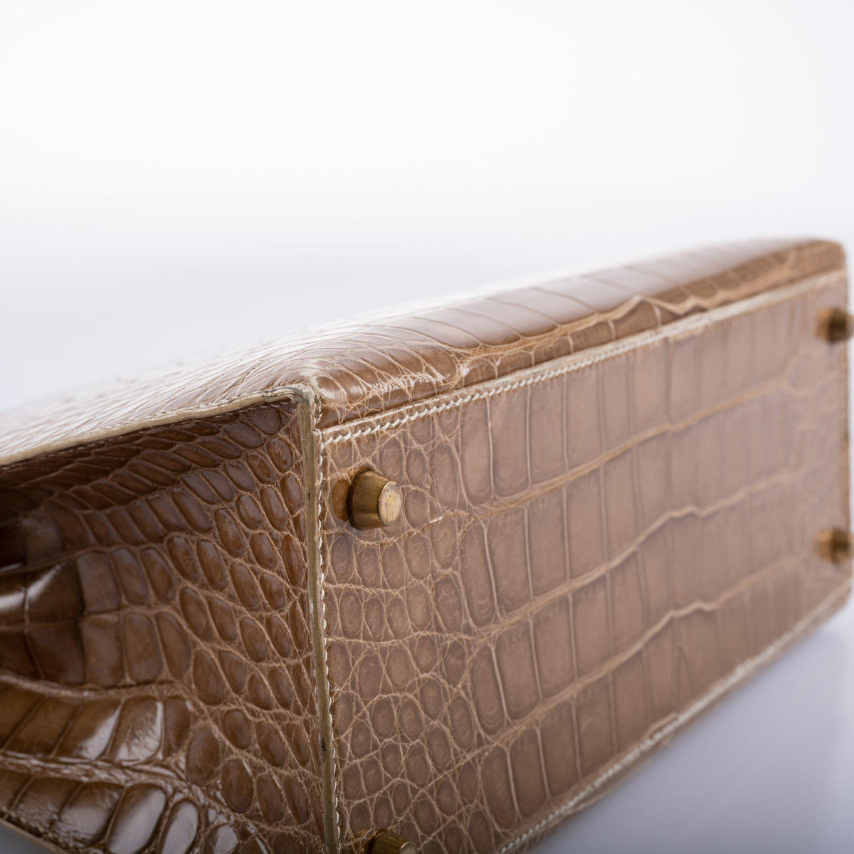 Hermes Kelly 28 Sellier Ficelle Alligator, product detail view 13