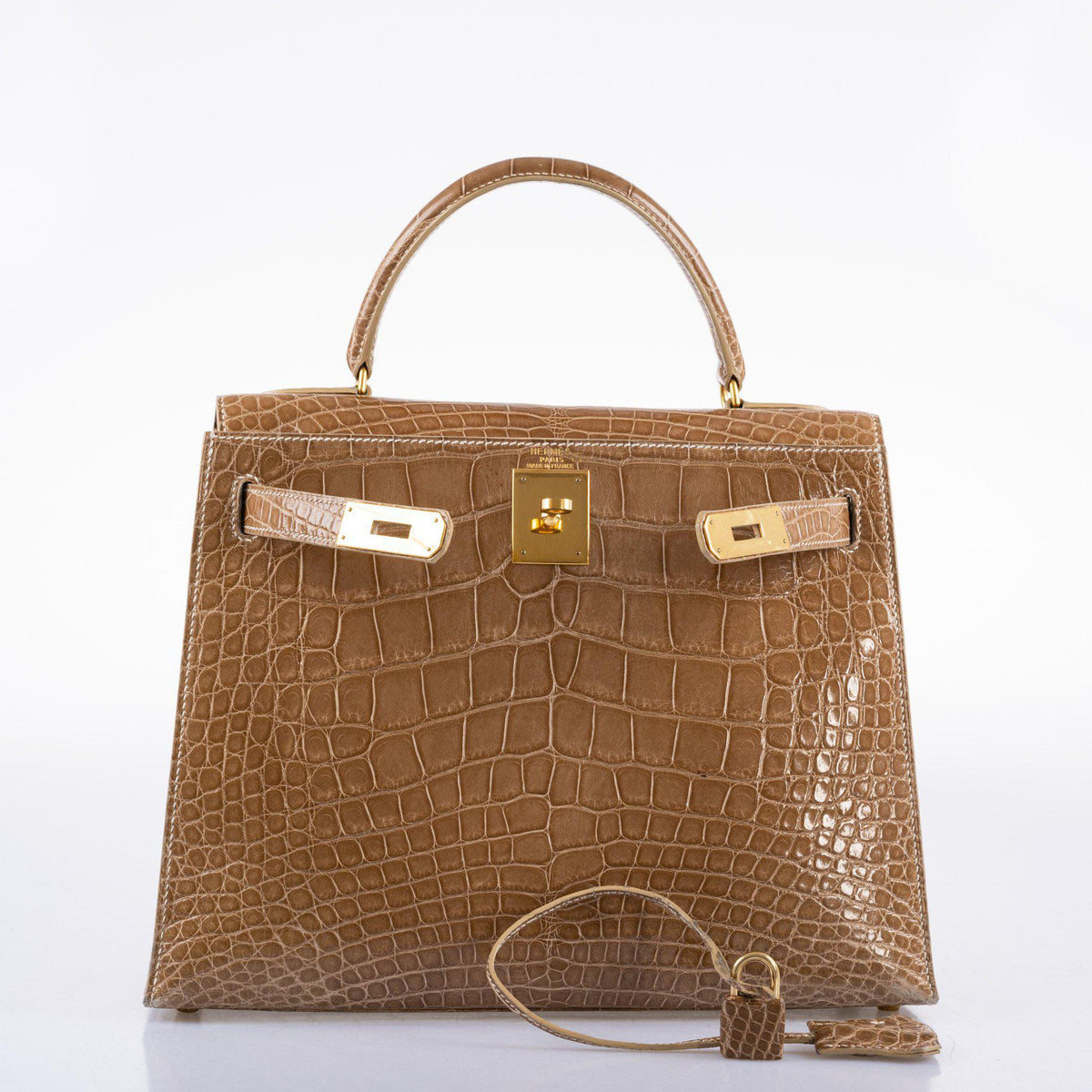 Hermes Kelly 28 Sellier Ficelle Alligator, product detail view 15