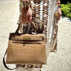 Hermes Kelly 28 Sellier Ficelle Alligator, side view