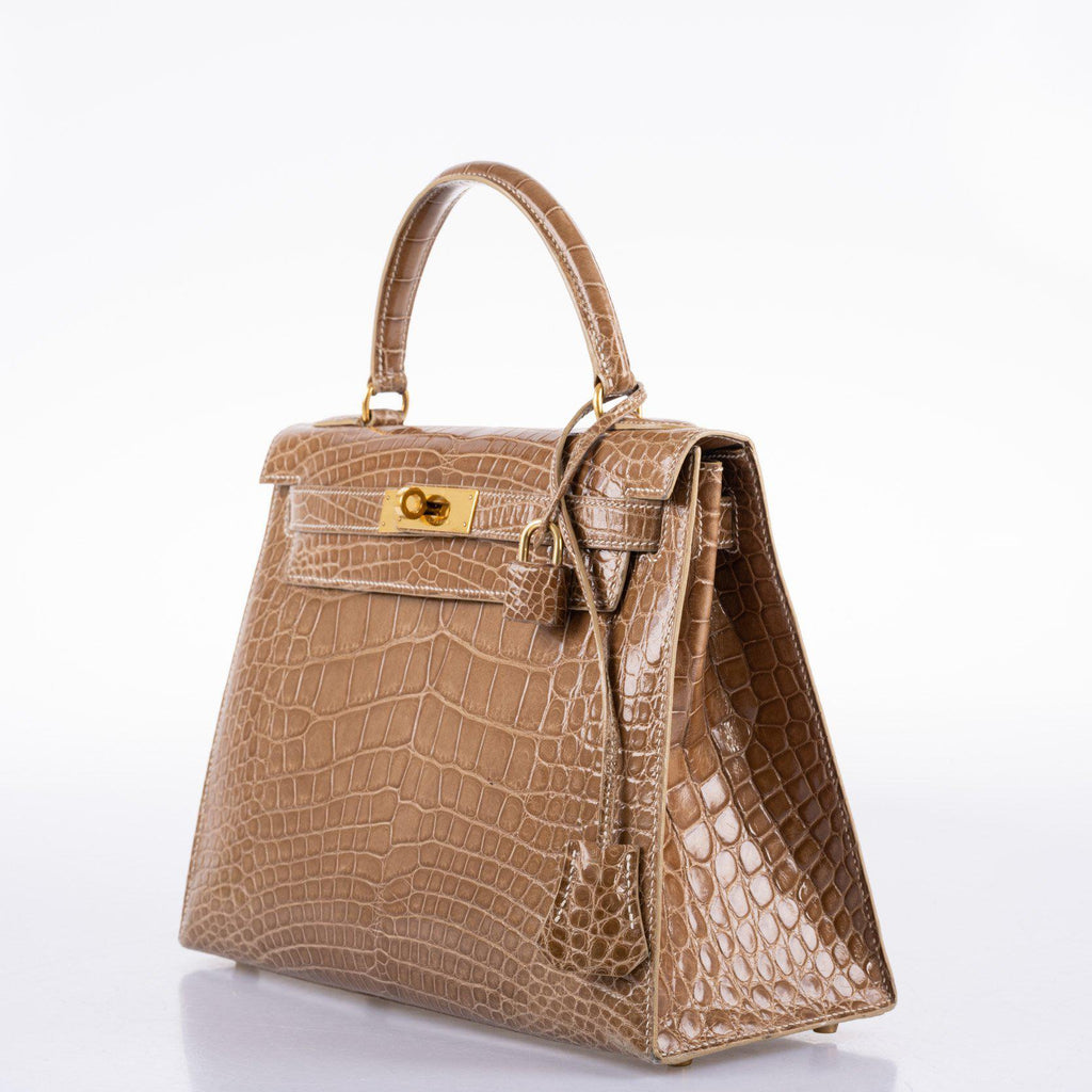 Hermes Kelly 28 Sellier Ficelle Alligator, product detail view 6