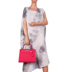 Hermes Kelly 28 Sellier Rose Extreme Epsom, side view