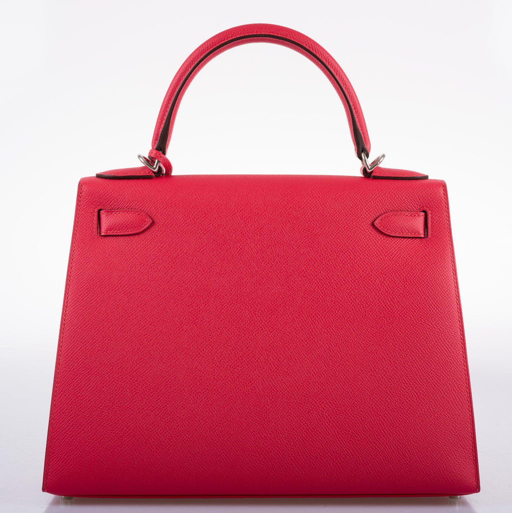Hermes Kelly 28 Sellier Rose Extreme Epsom, product detail view 6