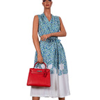 Hermes Kelly 28 Sellier Rouge Vif Ostrich, side view