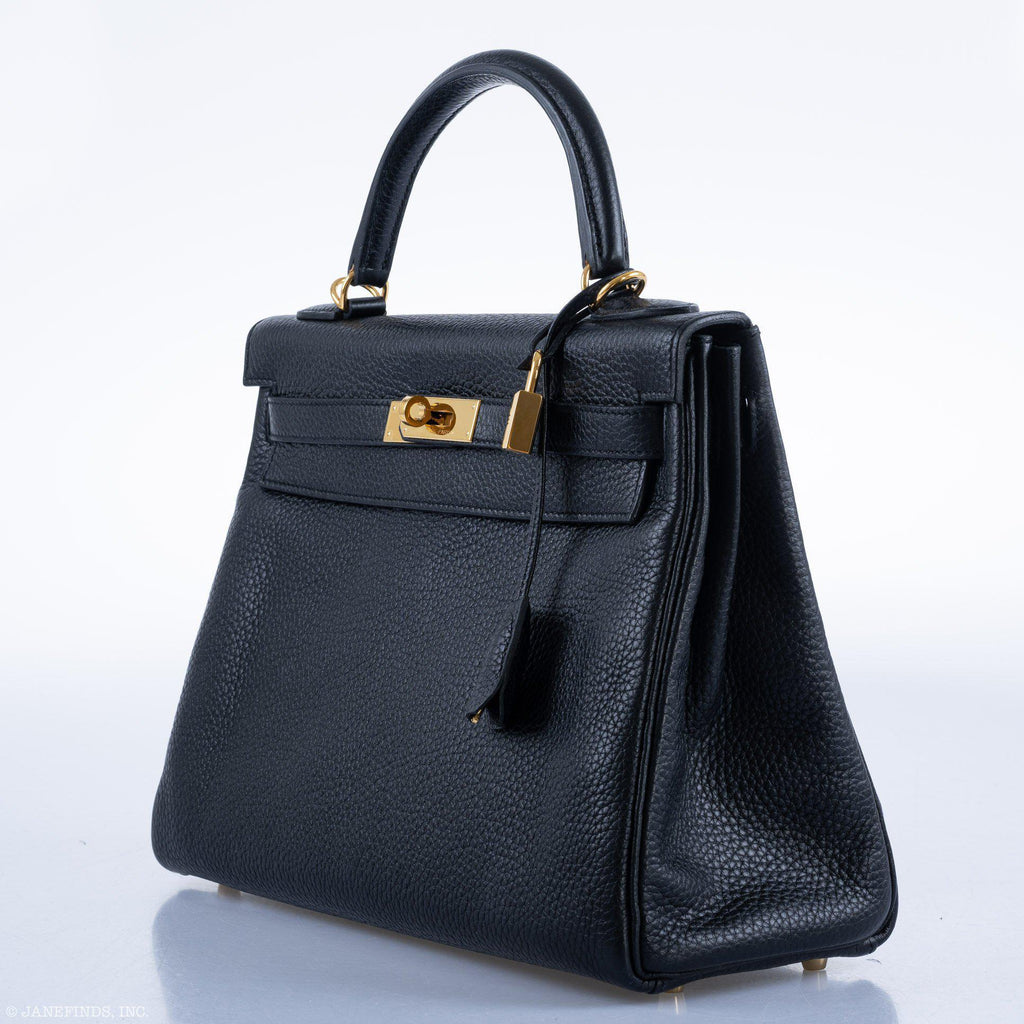 Hermes Kelly 32 Black Togo