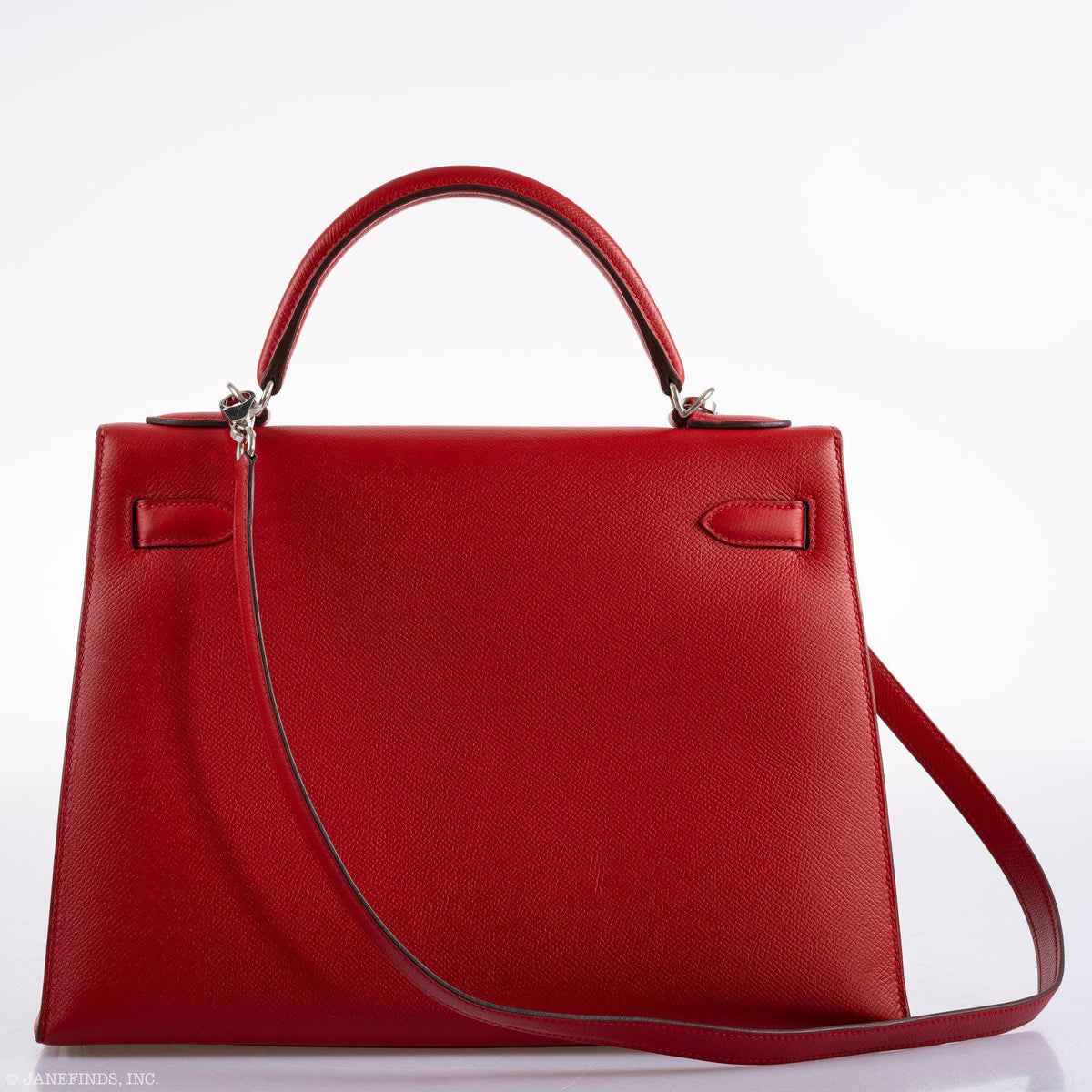 Hermes Kelly 32 Rouge Casaque Epsom, product detail view 6