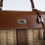 Hermes Kelly 35 Picnic Wicker Barenia