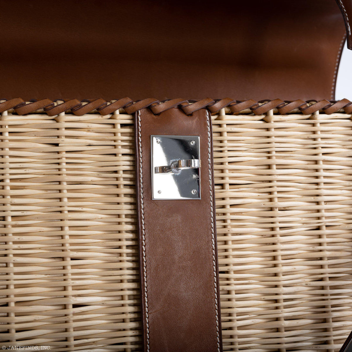 Hermes Kelly 35 Picnic Wicker Barenia