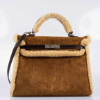 Hermes Kelly 35 Retourne Teddy Shearling, product detail view 6