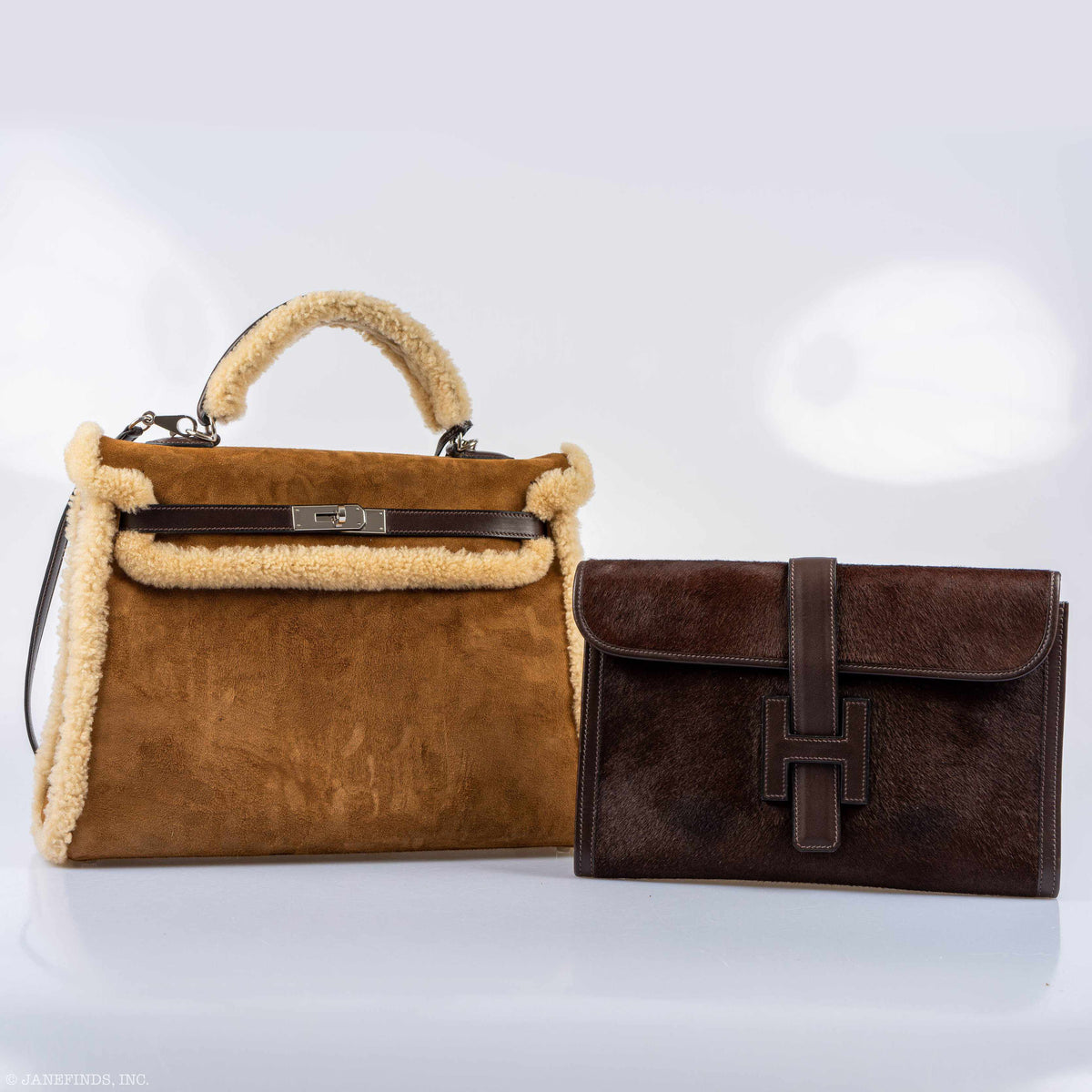 Hermes Kelly 35 Retourne Teddy Shearling, product detail view 7